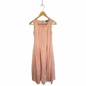 COS Light Pink Sleeveless Fit and Flare Midi Dress